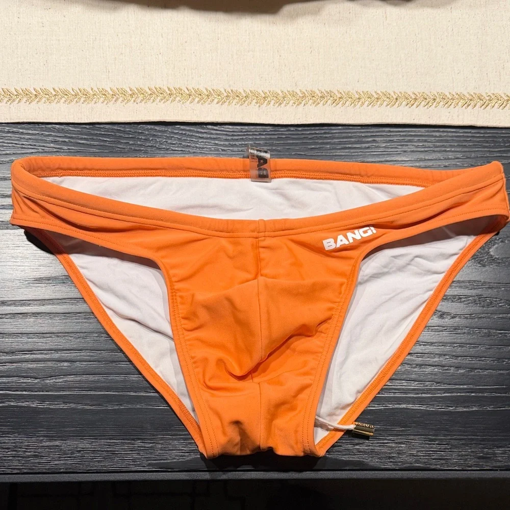 BANG! Men's Orange Swim Briefs